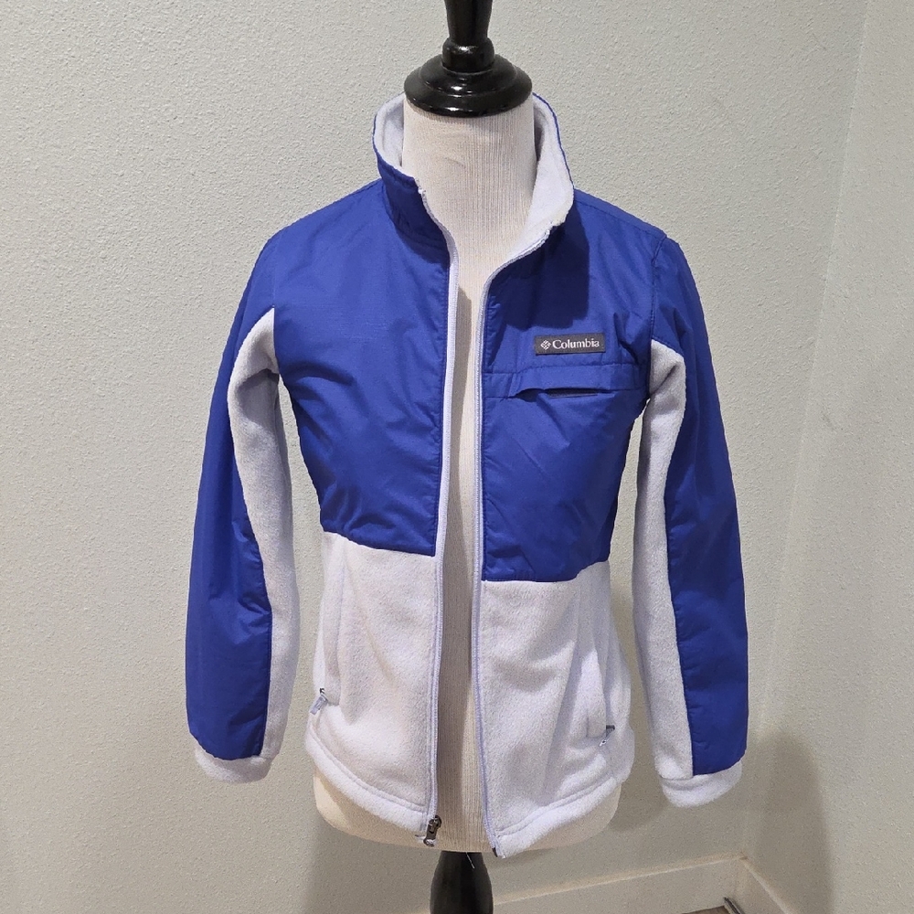 Columbia Royal Blue and White Fleece Jacket